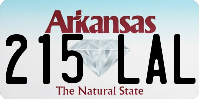 AR license plate 215LAL