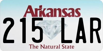 AR license plate 215LAR
