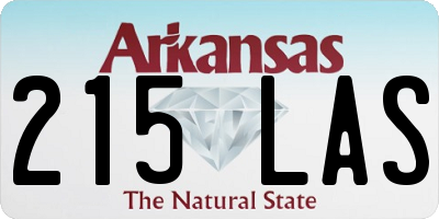 AR license plate 215LAS