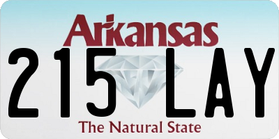 AR license plate 215LAY