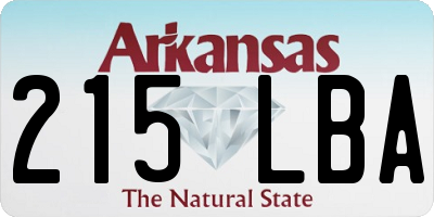AR license plate 215LBA