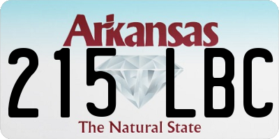 AR license plate 215LBC