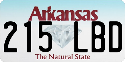 AR license plate 215LBD