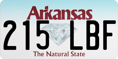AR license plate 215LBF