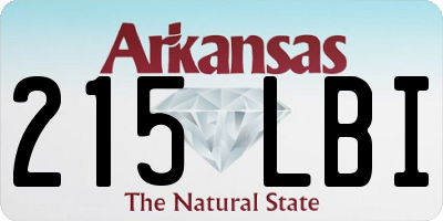 AR license plate 215LBI