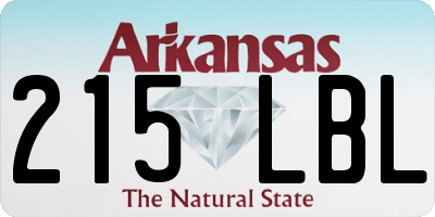 AR license plate 215LBL