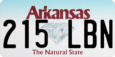 AR license plate 215LBN