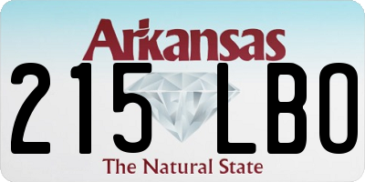AR license plate 215LBO