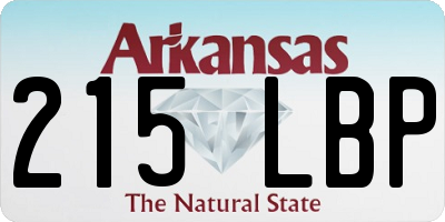 AR license plate 215LBP