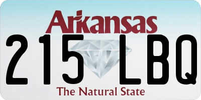 AR license plate 215LBQ