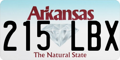 AR license plate 215LBX