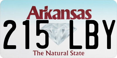 AR license plate 215LBY