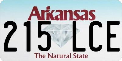 AR license plate 215LCE