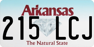 AR license plate 215LCJ