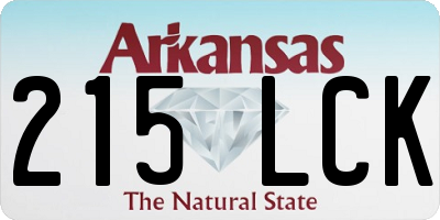 AR license plate 215LCK