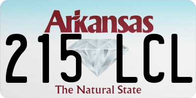 AR license plate 215LCL