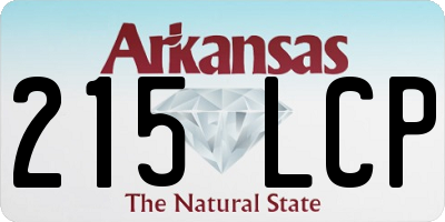 AR license plate 215LCP