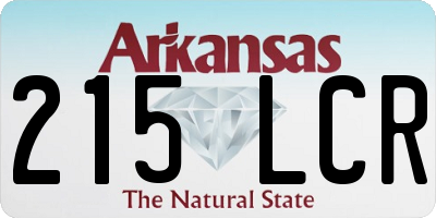AR license plate 215LCR