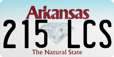 AR license plate 215LCS