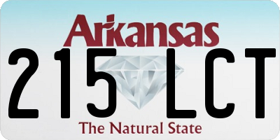 AR license plate 215LCT