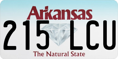 AR license plate 215LCU