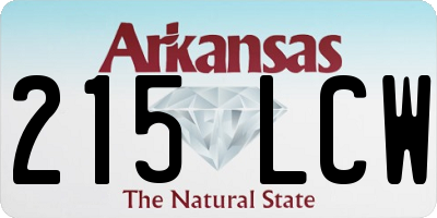AR license plate 215LCW