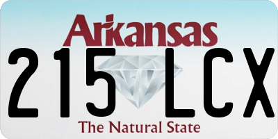 AR license plate 215LCX