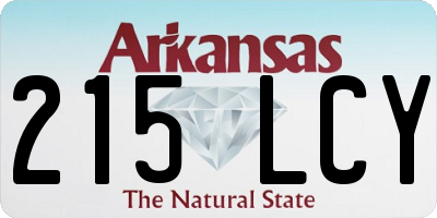 AR license plate 215LCY