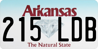 AR license plate 215LDB