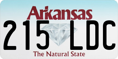 AR license plate 215LDC