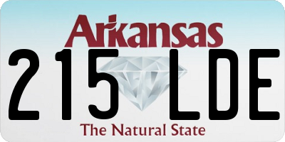 AR license plate 215LDE