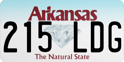 AR license plate 215LDG