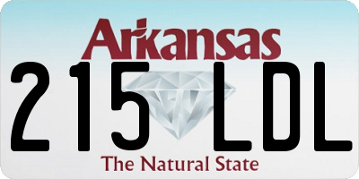 AR license plate 215LDL