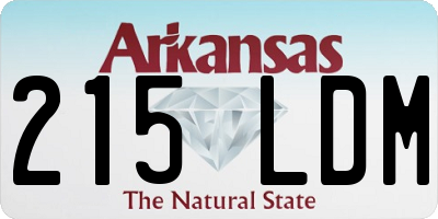AR license plate 215LDM