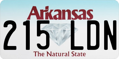 AR license plate 215LDN