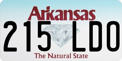 AR license plate 215LDO