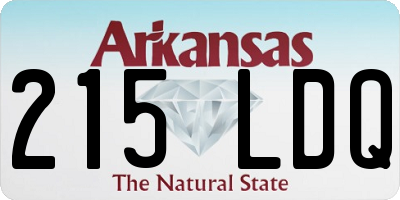 AR license plate 215LDQ