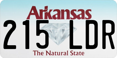 AR license plate 215LDR
