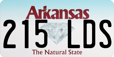 AR license plate 215LDS