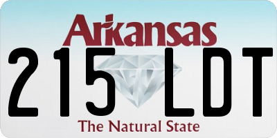 AR license plate 215LDT