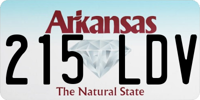 AR license plate 215LDV