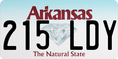 AR license plate 215LDY