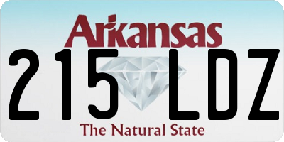 AR license plate 215LDZ