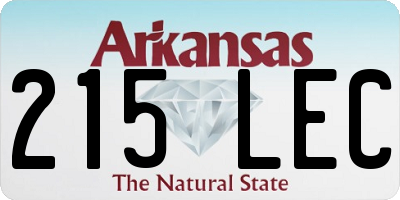 AR license plate 215LEC