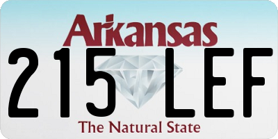 AR license plate 215LEF
