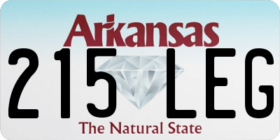 AR license plate 215LEG