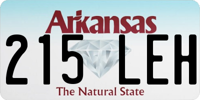 AR license plate 215LEH