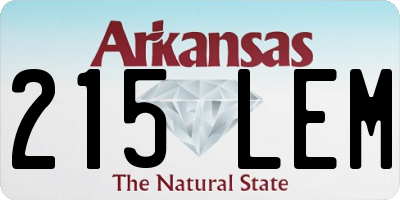 AR license plate 215LEM