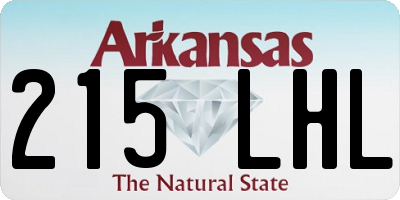 AR license plate 215LHL