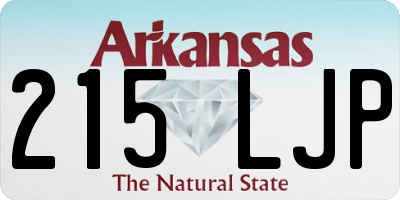 AR license plate 215LJP